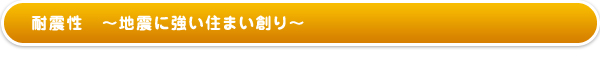 耐震性〜地震に強い住まい創り〜